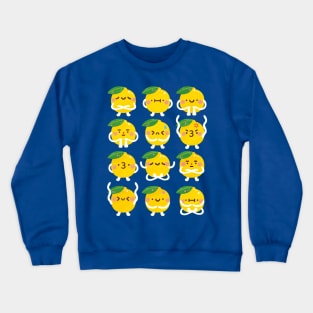 Lemon Emojis Crewneck Sweatshirt